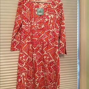 Barbara gerwit multi orange and pink dress XL